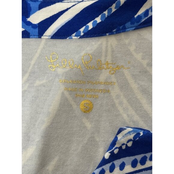 Lilly Pulitzer Blue and White Mini Dress size small - Picture 4 of 8
